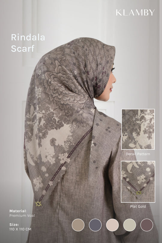 Rindala Scarf Serat Kayu
