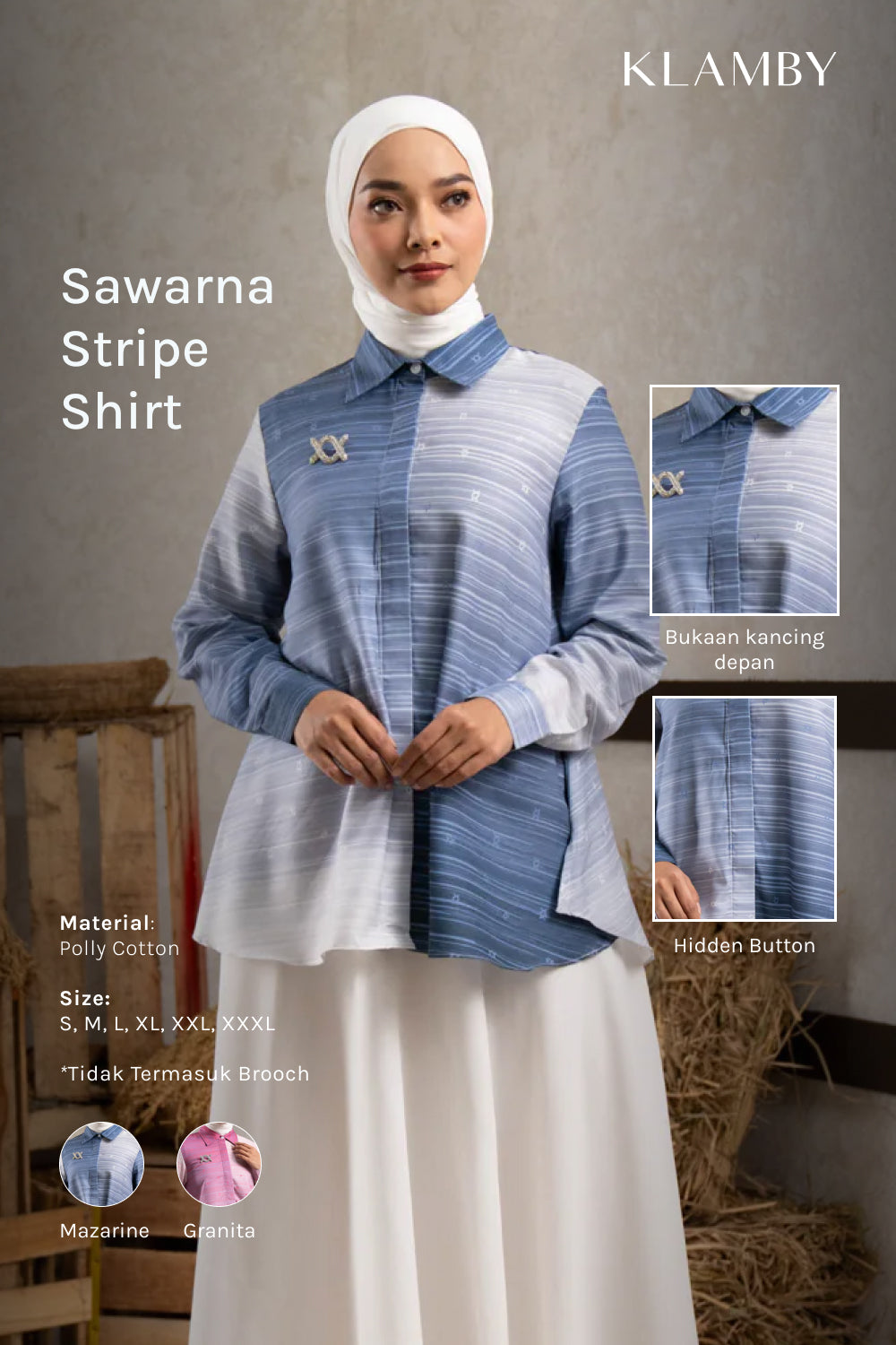 Sawarna Stripes Shirt Granita