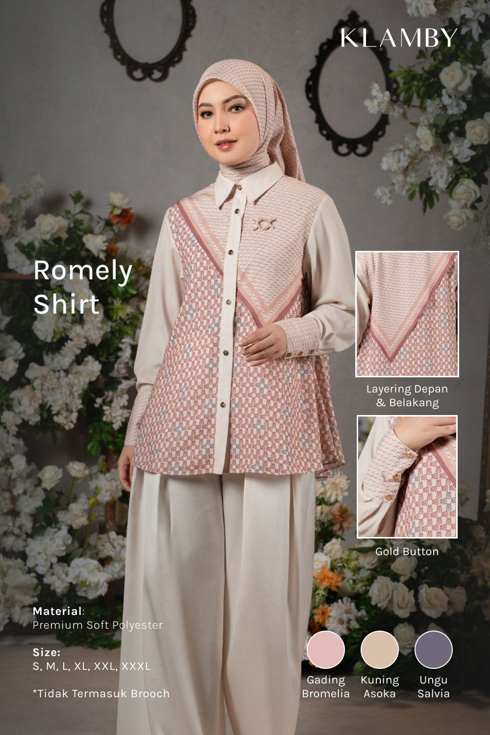 Romely Shirt Ungu Salvia