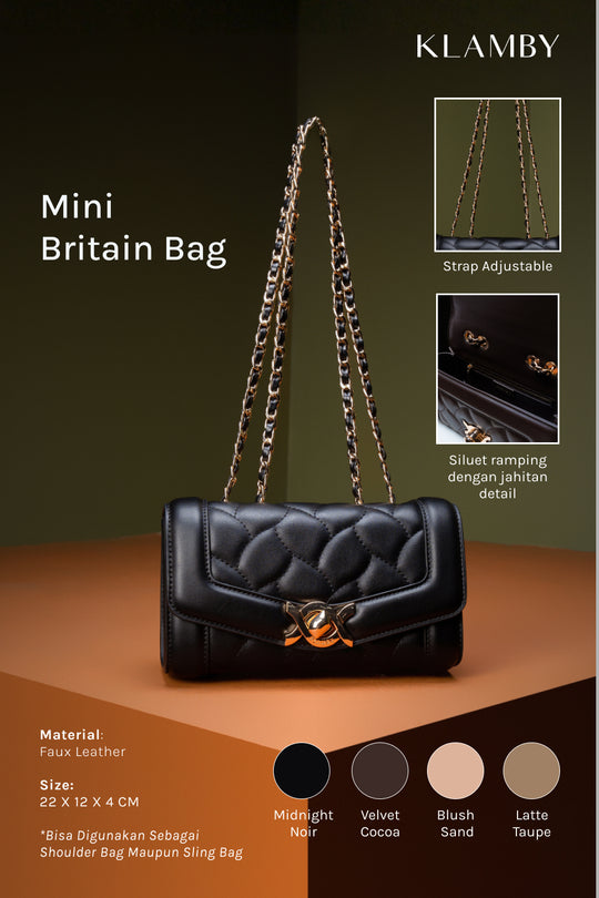 Mini Britain Bag Midnight Noir