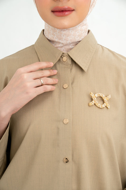 Shanaz Shirt (Minor) Beige Tan