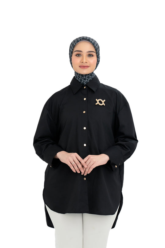 Shanaz Shirt Black Pearl