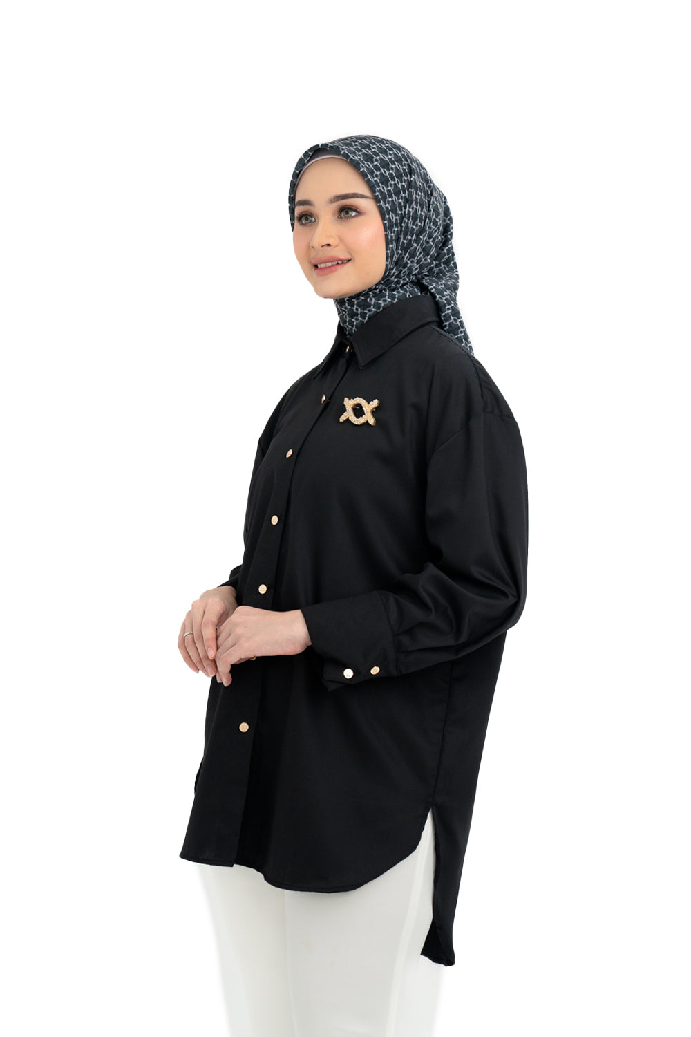 Shanaz Shirt Black Pearl