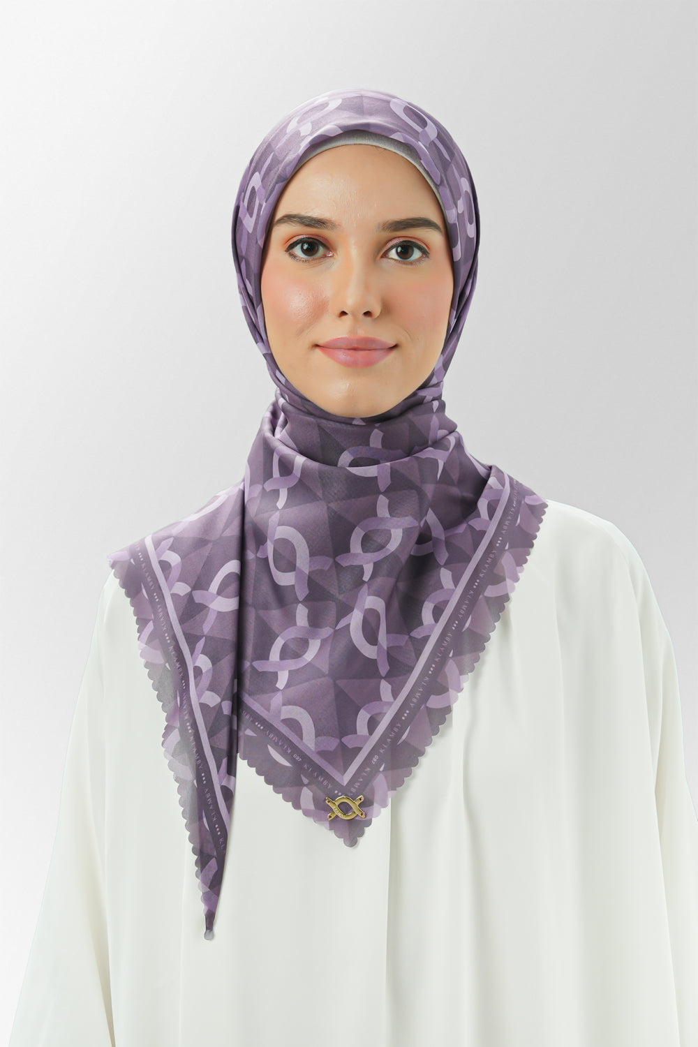 Grande Monogram Scarf 97 Mauve