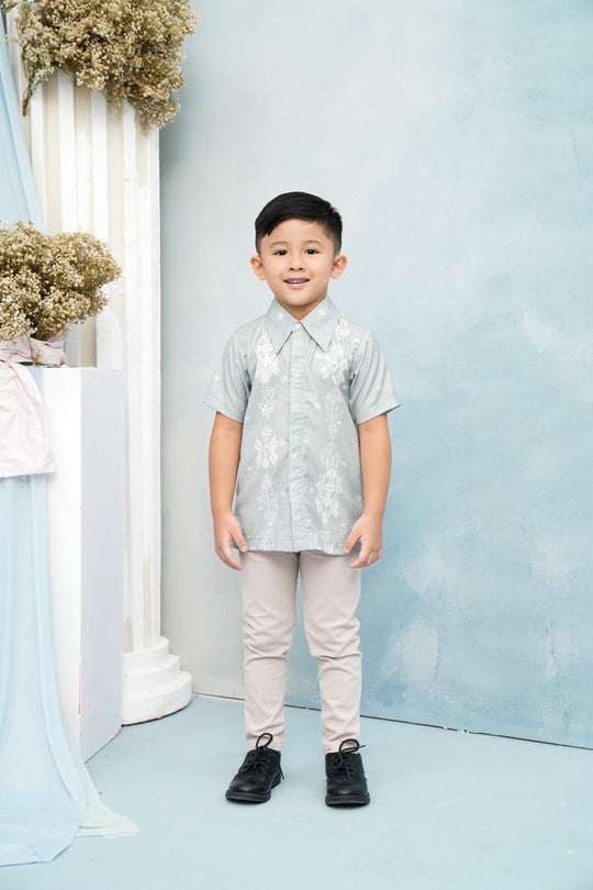 Lingga Shirt Boy (Minor) Perak - Wearing Klamby