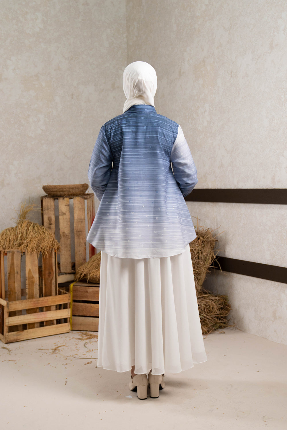 Sawarna Stripes Shirt Mazarine