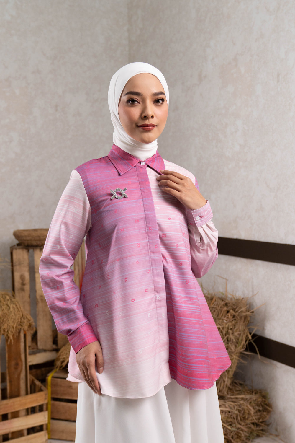 Sawarna Stripes Shirt Granita