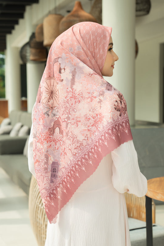 Cassia Scarf Syar'i Gobles - Wearing Klamby