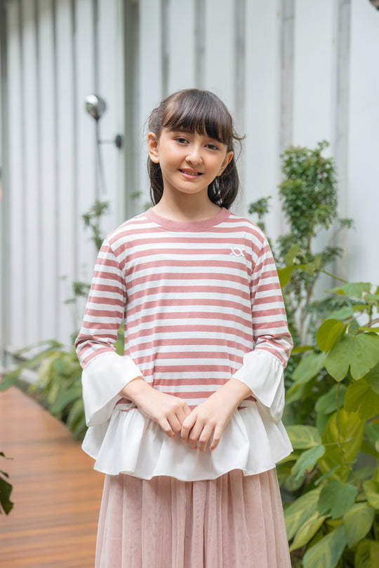 Viola Blouse Kids Coral Rose