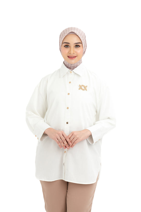 Shanaz Shirt Clear White