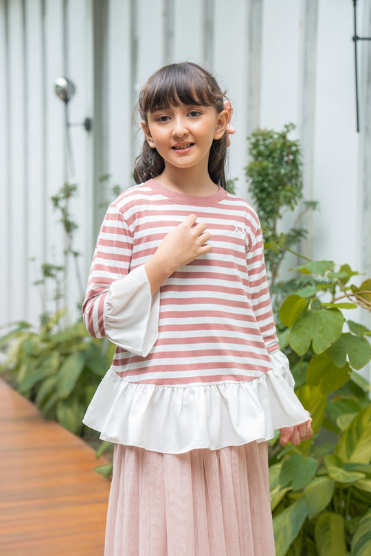 Viola Blouse Kids Coral Rose