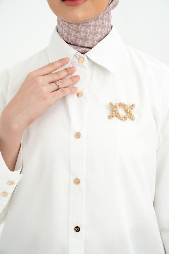 Shanaz Shirt Clear White