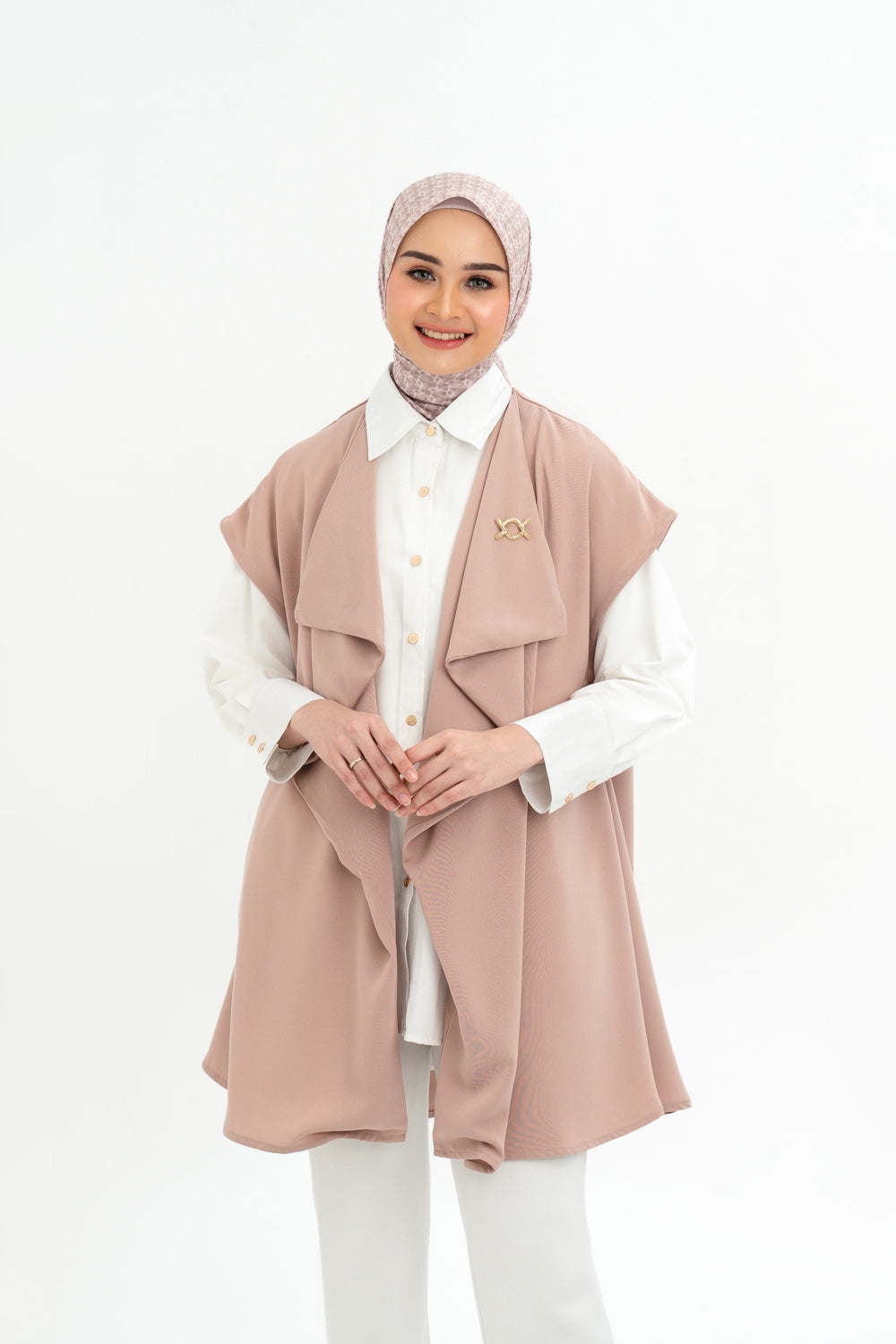 Shara Outer Vest (Minor) Dusty Rose