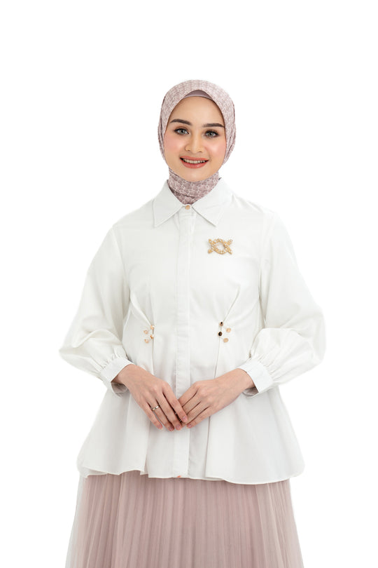 Camille Shirt White Dove