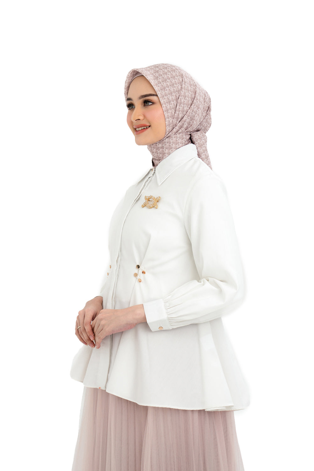 Camille Shirt White Dove