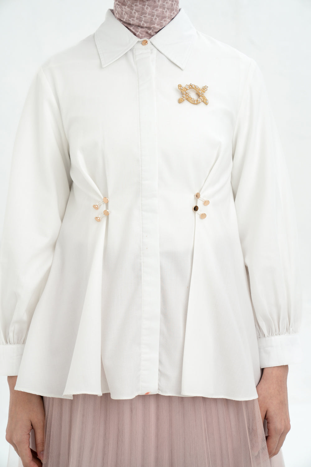 Camille Shirt White Dove