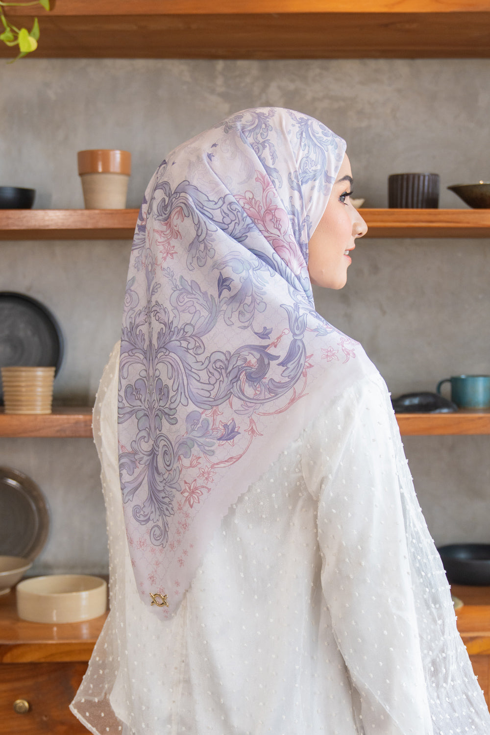 Danisha Scarf Silver Berry