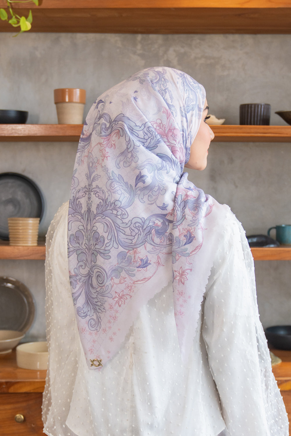 Danisha Scarf Silver Berry