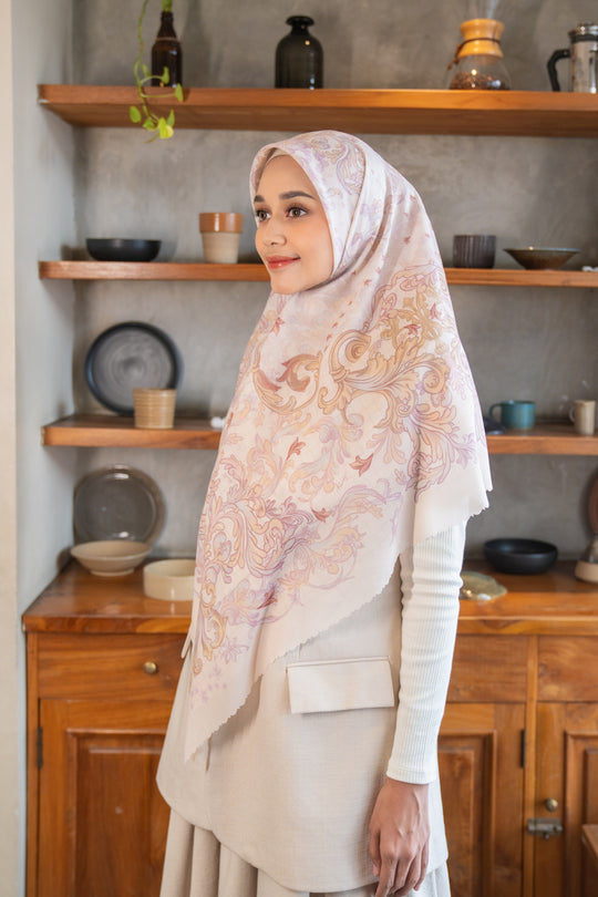 Danisha Scarf Syar'i Sunkist Dream - Wearing Klamby