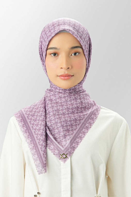 Mini Monogram Scarf 98 Dusty Purple