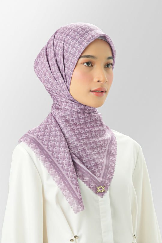 Mini Monogram Scarf 98 Dusty Purple