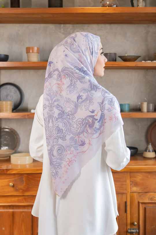 Danisha Scarf Syar'i Silver Berry