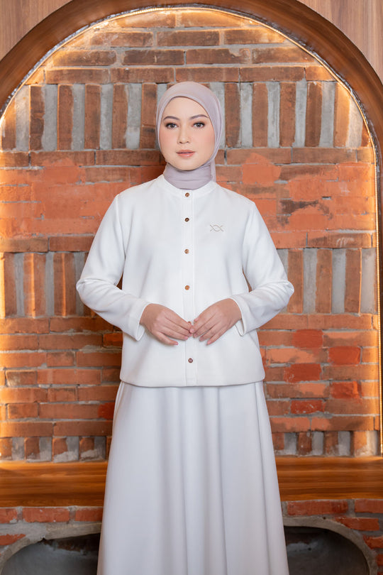 Villona Outer & Skirt Set Broken White