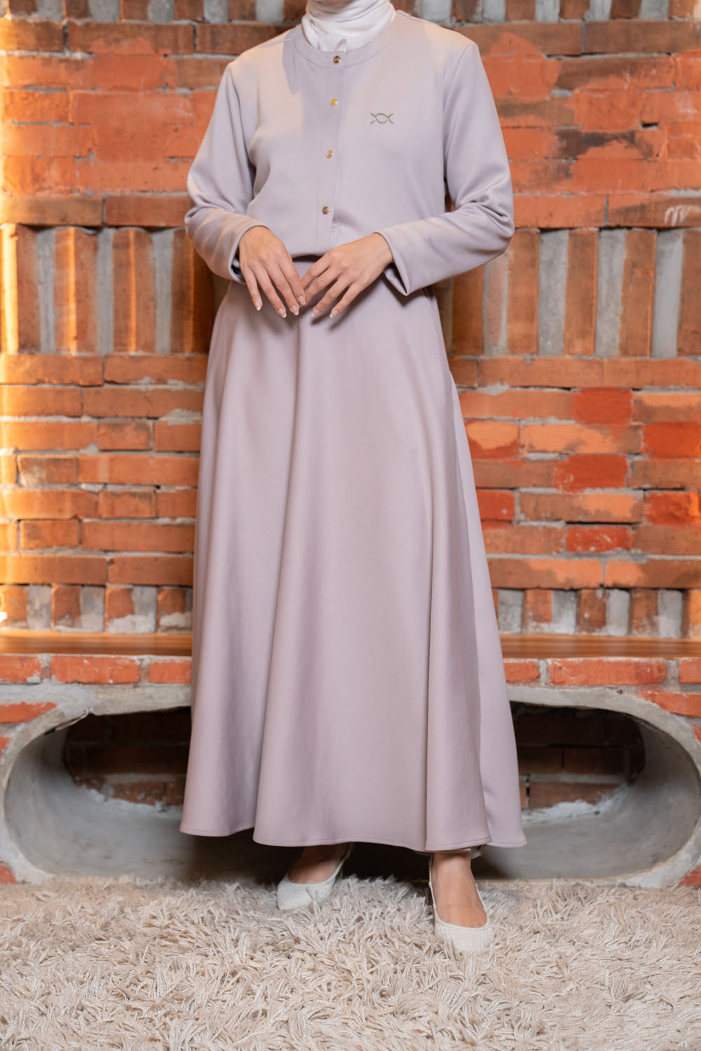 Villona Outer & Skirt Set Pumice Stone