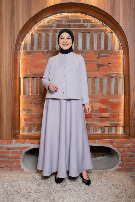 Villona Outer & Skirt Set Glacier Gray