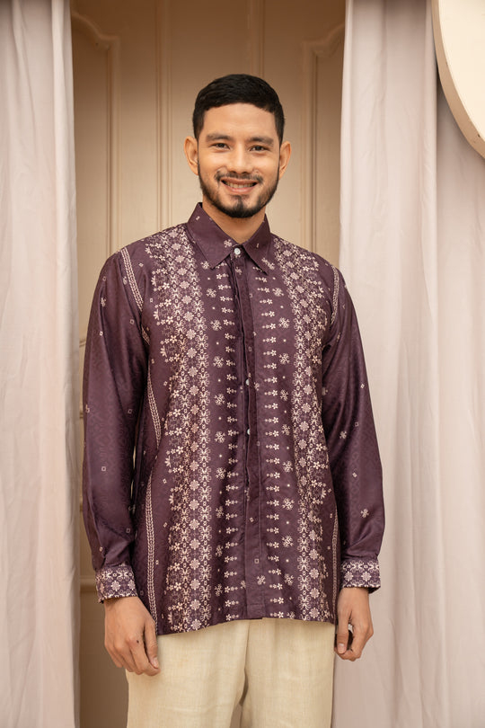 Magani Long Shirt Men Luster