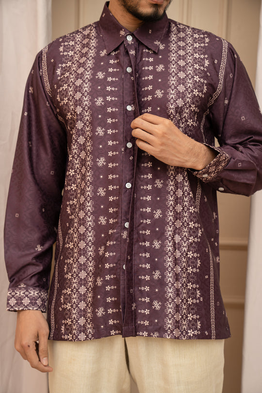 Magani Long Shirt Men Luster