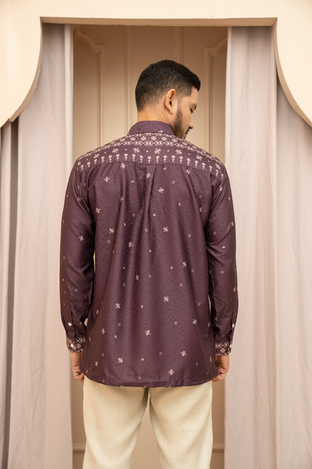 Magani Long Shirt Men Luster