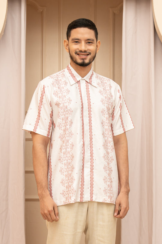 Halmahera Shirt Men Coralline