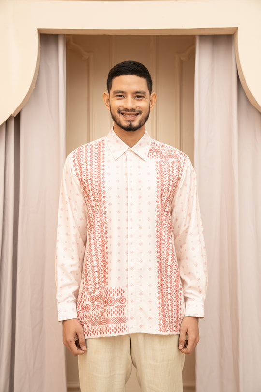 Maala Long Shirt Men Hortensia