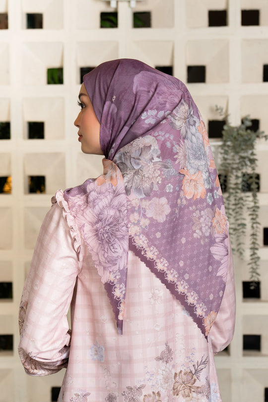 Malini Scarf Plum Velvet