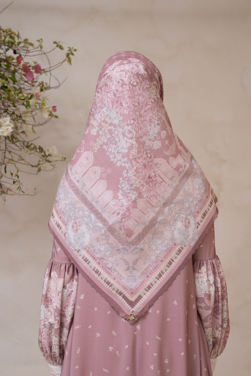 Biyya Scarf Syar'i 2.0 (Extended) Dusty Rose