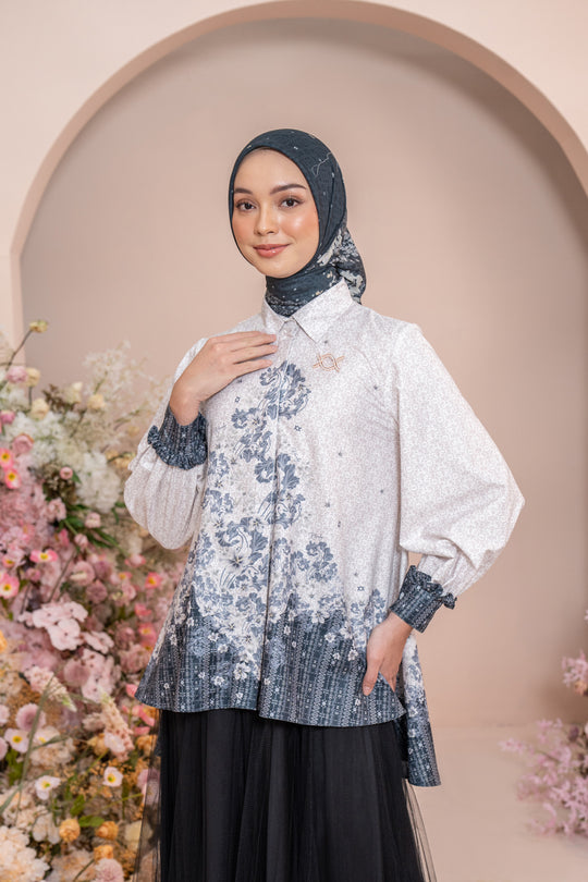 Rissa Shirt Milky Coal