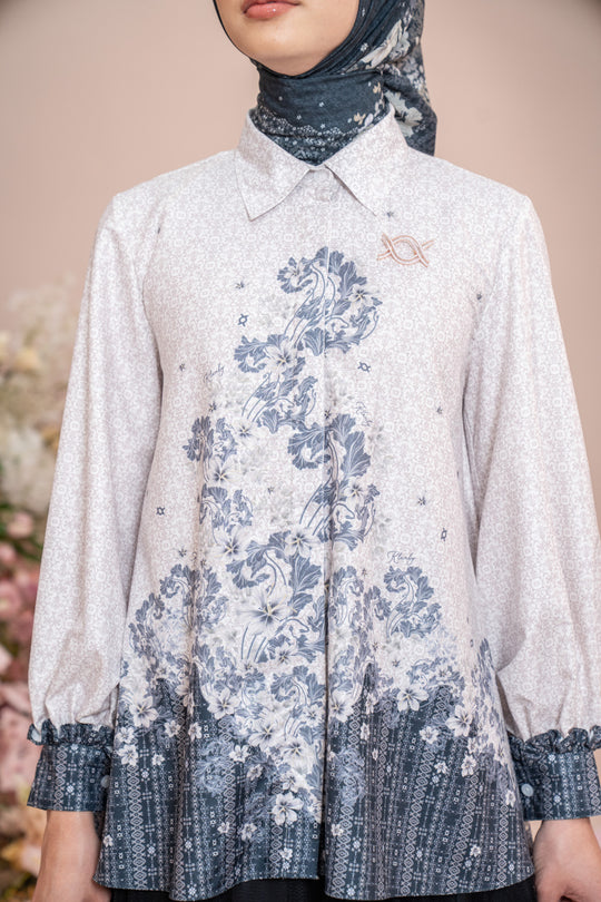 Rissa Shirt Milky Coal