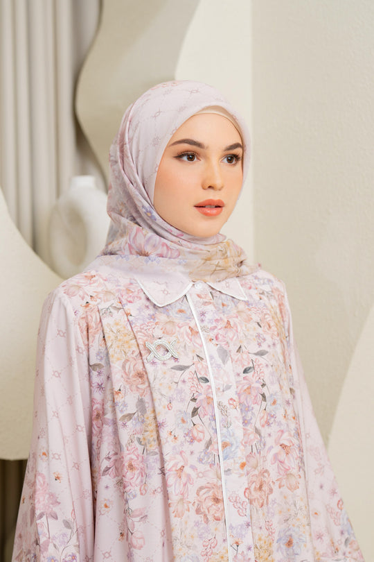 Sikka Outer & Scarf Set Rose Quartz