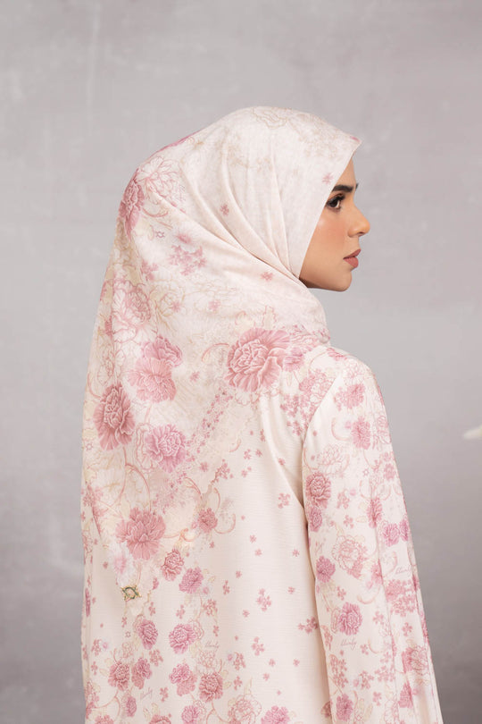 (Early Booking) Marjorie Scarf Creamy Rose