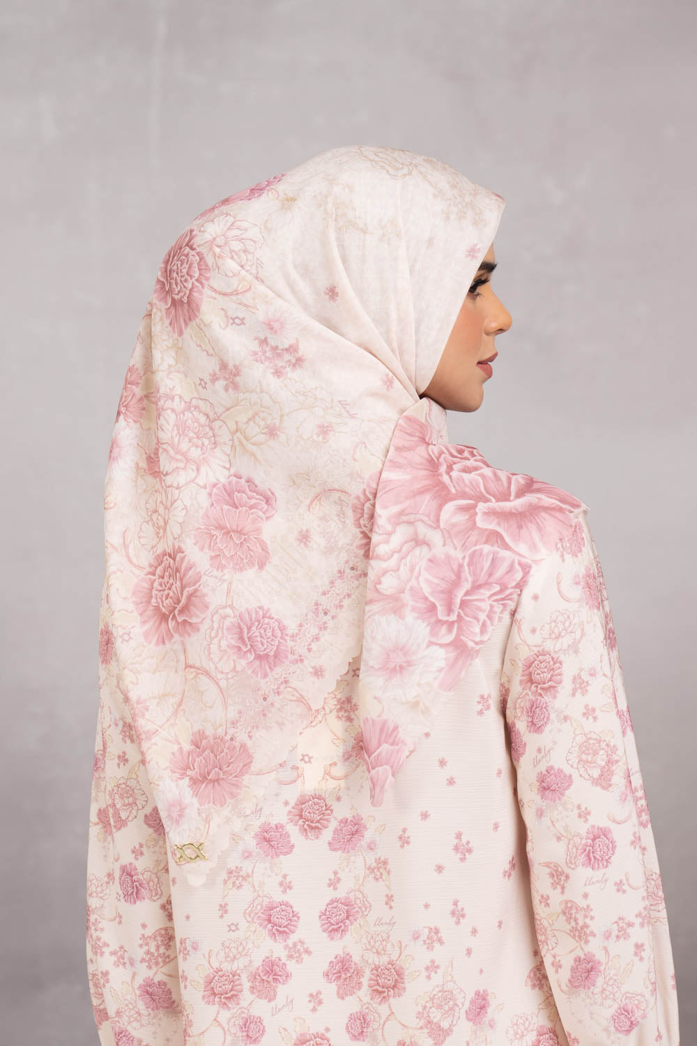 (Early Booking) Marjorie Scarf Creamy Rose