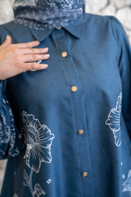 Leysha Shirt (Minor) Lunar Blue