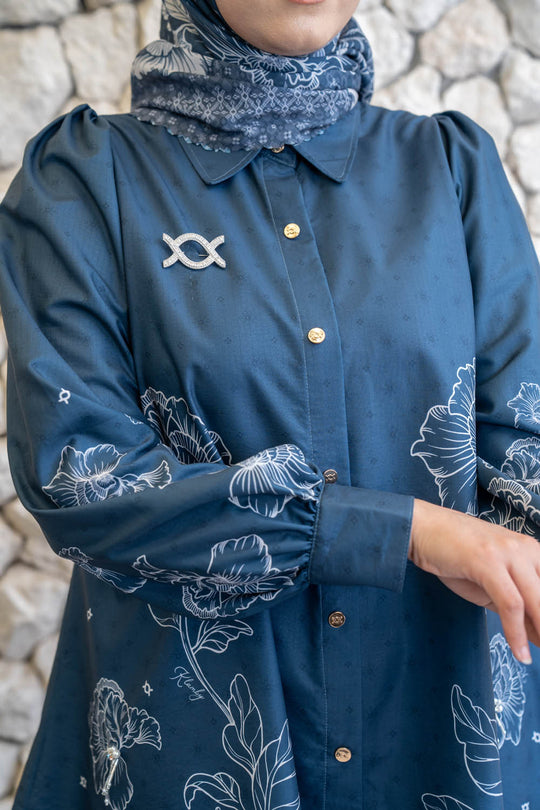 Leysha Shirt (Minor) Lunar Blue