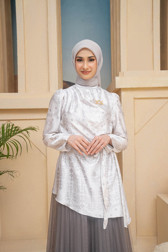 Malqaf Blouse Snowy Pearl