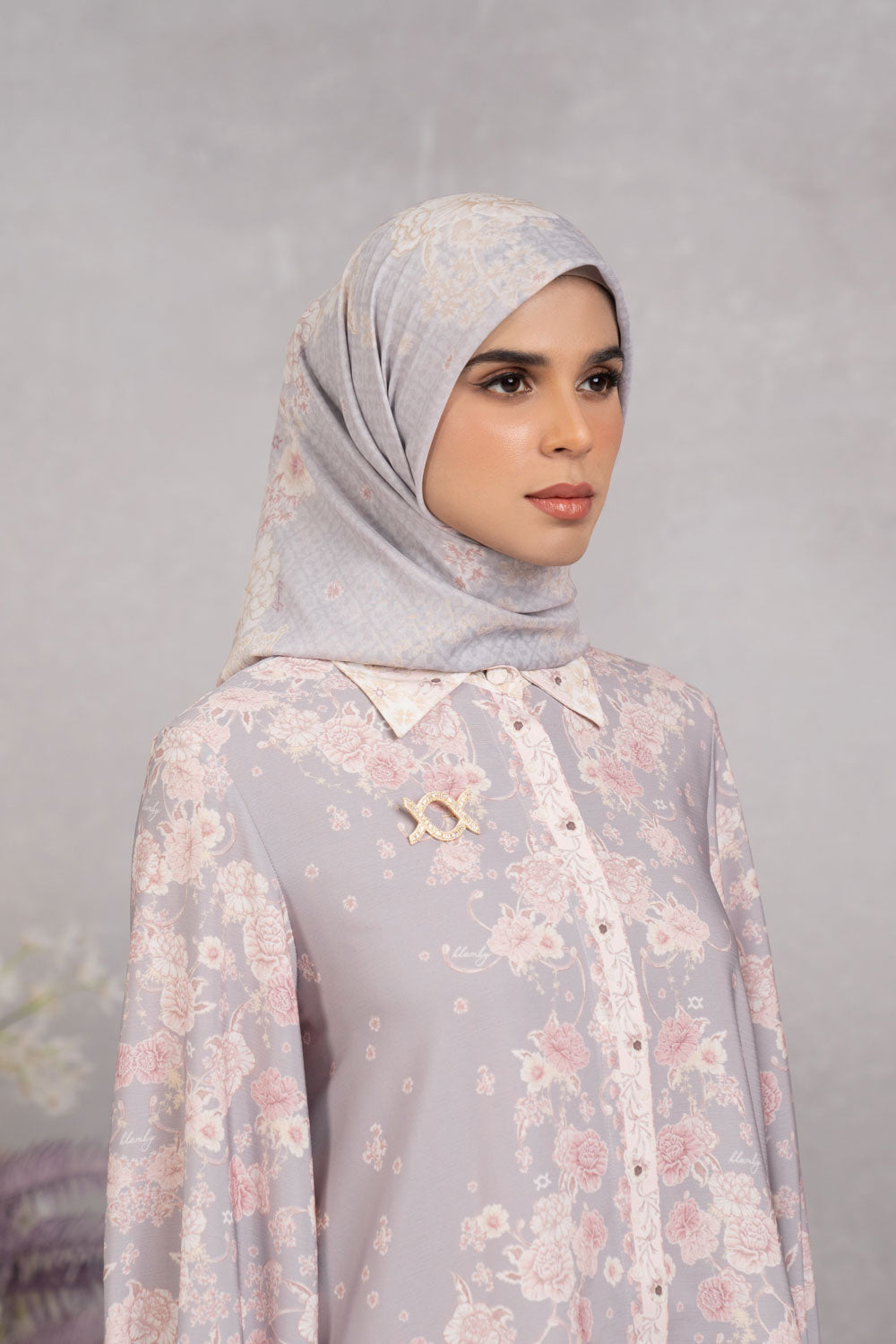 (Early Booking) Marjorie Scarf Heather Blush