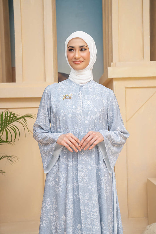 Malqaf Dress Blue Shiver