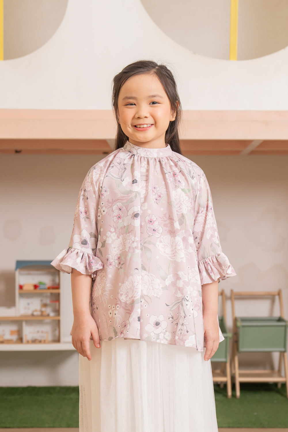 Anniversary Treats Zinnia Blouse Kids Dusty Purple