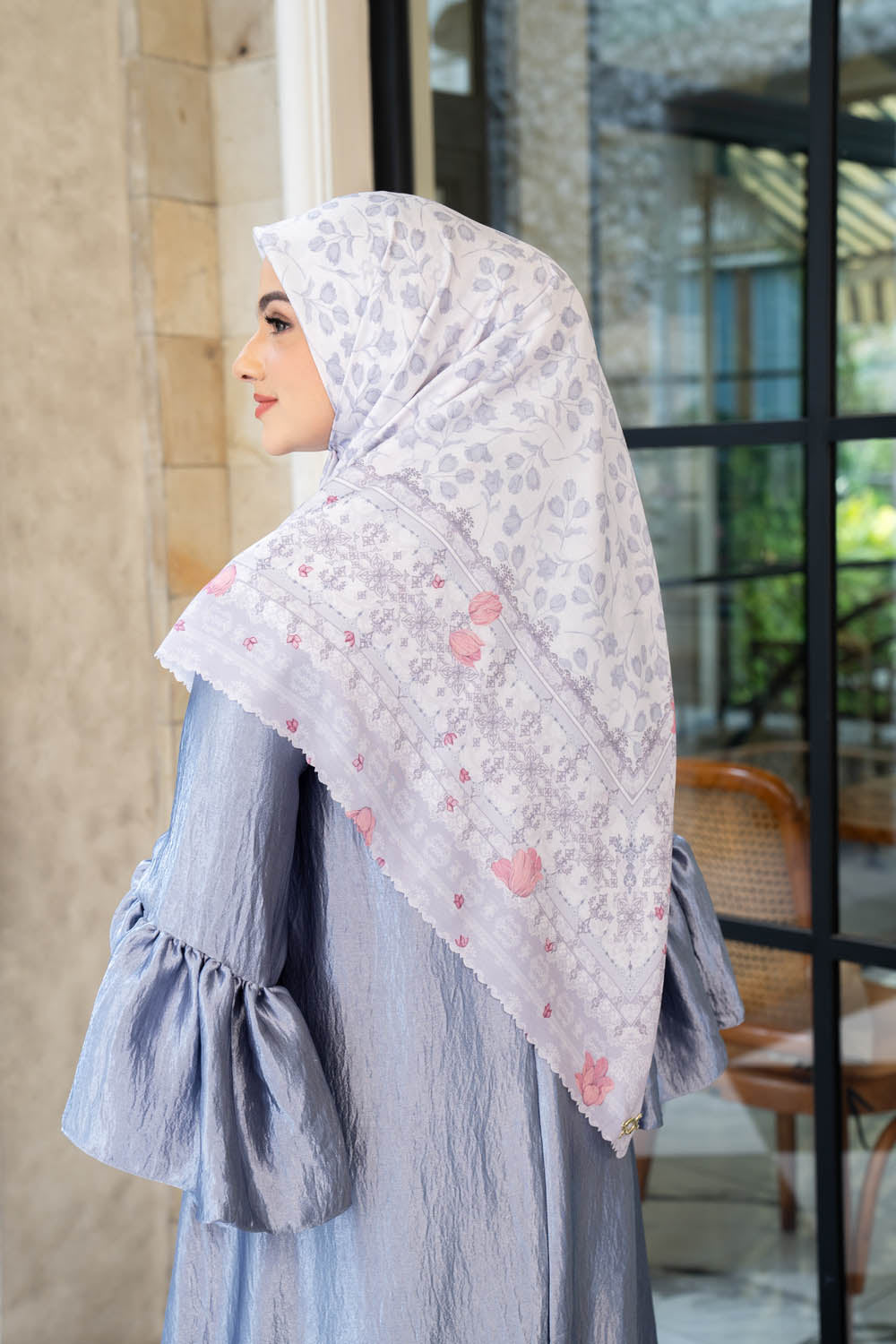 Sophia Scarf Syar'i Mutiara Ashen