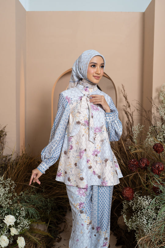 Mariri Blouse (Minor) Serene Azure