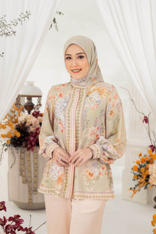 Sagara Shirt & Scarf Syar’i Set Greenhill